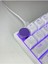 Round Mekanik Klavye Tuşu Mor Artisan Keycaps Gamer Aksesuar Buffed 1