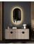 95X60 cm Beyaz LED Dekoratif Banyo Aynası 2