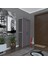 Kenzlife Ayakkabılık Ayakkabı Dolabı Kilitli Be Real Gri 160*70*32 Kapaklı Arkalıklı Ofis Dolabı Iki Bölme 2
