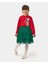 Kız Çocuk Minnie Mouse Noel Konseptli Yılbaşı Temalı Pamuklu Sweatshirt Etek Alt-Üst Takım 4