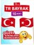 15 Cm, 10 Adet - Türk Bayrağı Bayrak Kürdan 1