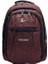 Unisex Bordo Laptop Bölmeli Seyahat Spor ve Okul Sırt Çantası 1