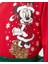 Kız Çocuk Minnie Mouse Noel Konseptli Yılbaşı Temalı Pamuklu Sweatshirt Etek Alt-Üst Takım 4