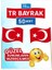 10 Cm, 50 Adet - Türk Bayrağı Bayrak Kürdan 1