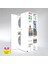 Kenzlife çamaşır-kurutma makinesi dolabı kapaklı fedyenka byz 180*090*60 banyo arkalıksız + tekli duvar rafı hediyeli 1
