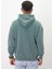 Eskitme Desenli Unisex Hoodie Sweatshirt 4