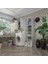 Kenzlife çamaşır makinesi dolabı sinemsüpürge byz 180*126*30 banyo kapaklı arkalıklı raflı 1
