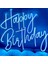 Neon LED Tabela Dekoratif Aydınlatma -Happy Birthday, 60X60CM- 1