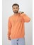Eskitme Desenli Unisex Sıfır Yaka Sweatshirt 3