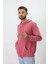 Eskitme Desenli Unisex Fermuarlı Kapüşonlu Sweatshirt 4