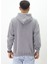 Eskitme Desenli Unisex Hoodie Sweatshirt 2