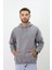 Eskitme Desenli Unisex Hoodie Sweatshirt 4