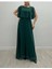 Düz Şifon Kumaş Bolero Detaylı Elbise 3