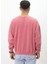 Eskitme Desenli Unisex Sıfır Yaka Sweatshirt 2