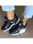 Siyah Renk Unısex Kalın Taban Isabella Sneaker Spor Ayakkabı Okul Trekkıng 1