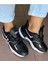 Siyah Renk Unısex Kalın Taban Isabella Sneaker Spor Ayakkabı Okul Trekkıng 3
