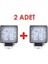 Çift 9'lu LED Çalışma Lambası Forklift Iş Makinesi Kamyon Tır Off Road Araç Uyumlu 1