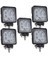 Çift 9'lu LED Çalışma Lambası Forklift Iş Makinesi Kamyon Tır Off Road Araç Uyumlu 3