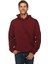 Unisex Bordo Baskısız Kanguru Cepli Kapüşonlu 3 Iplik Şardonlu Sweatshirt Oversize 3