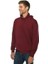 Unisex Bordo Baskısız Kanguru Cepli Kapüşonlu 3 Iplik Şardonlu Sweatshirt Oversize 4