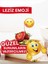 10 Cm, 10 Adet - En Lezzetli Yemeklere Özel Emoji Yuvarlak Model Bayrak Kürdan Ürünleri 2