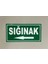 Sığınak Levhası 40 x 20 cm 5 mm Dekota Üzeri Folyo 2