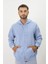 Eskitme Desenli Unisex Fermuarlı Kapüşonlu Sweatshirt 1
