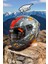 Draken Dınotoon B5 Matt Red. ''2 Vizörlü'' + ''sticker'' Mat Motosiklet Kapalı Kask 1