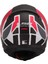 Rapıd 2 Grıd Mat Beyaz-Kırmızı Kask 4