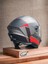 Draken Mp4 Red. ''2 Vizörlü'' + ''sticker'' Hediyeli, Mat Motosiklet Kapalı Kask 4