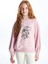 Lcw Kids Pembe Leylak Bisiklet Yaka Kız Çocuk Sweatshirt ve Tayt 5