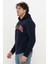 Erkek Logo Baskılı Kapüşonlu Sweatshirt - Circle 7
