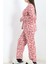 Bisiklet Yaka Battal Pijama Takımı Tozpembe - 776.1287. 3