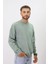 Eskitme Desenli Unisex Sıfır Yaka Sweatshirt 3