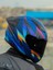 Rapıd 2 Race Optık Mat Mavi-Mor Kask 1