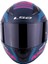 Rapid Xtreet Mat Mavi-Mor Kask Siyah Vizörlü 4