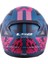 Rapid Xtreet Mat Mavi-Mor Kask Siyah Vizörlü 5