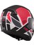 Rapid 2 Grid Fullface Motosiklet Kaskı Beyaz Kırmızı 5