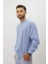 Eskitme Desenli Unisex Sıfır Yaka Sweatshirt 4