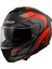 Stream 2 Fury Kapalı Motosiklet Kaskı Mat Siyah-Gri-Kırmızı 1