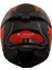 Stream 2 Fury Kapalı Motosiklet Kaskı Mat Siyah-Gri-Kırmızı 5