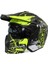 X1-X Seul Çene Çıkarılır Matt Warrior Black Yellow White Modüler Motosiklet Kask 2