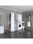 Kenzlife çamaşır-kurutma makinesi dolabı ve giysi dolabı çekmeceli attarmdf sol byz 187*160*60 % 100 FULL MDF 1