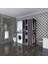 Kenzlife çamaşır-kurutma makinesi dolabı ve giysi dolabı çekmeceli attar sağ gri 187*160*60 banyo 1