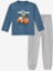 Lcw Kids Baby Bisiklet Yaka Uzun Kollu Baskılı Erkek Bebek Tişört ve Pantolon 2'li Takım 1