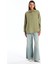 Lcw Modest Düz Uzun Kollu Oversize Poplin Kadın Gömlek 2