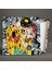 Gustav Klimt Grafitti Öpücük Tablosu Sokak Sanatı Kare Kanvas Tablo 2