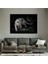 Dekoratif White Leopar Kanvas Tablo 1