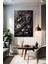 Koyu Renklerde Modern Çiçekler Kanvas Tablo - Duvar Tablosu - Canvas Tablo - Duvar Dekorasyonu 2