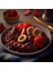 Çilek Muz Ve Çikolatalı Waffle Görünümlü Pastahane Kafe Kafeterya Ve Mutfağa Asmalık Kanvas Tablo 3